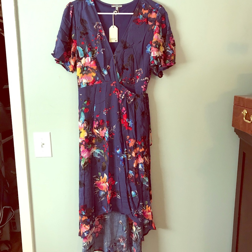 NWT Floral Wrap Dress